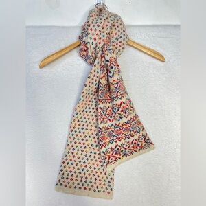 J. Crew Wool Fair Isle Scarf Winter Ski Multicolor PreppyGossip Girl Aspen Layer